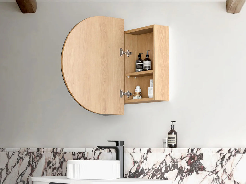 Otti Bondi LED Shaving Cabinet - Natural Oak