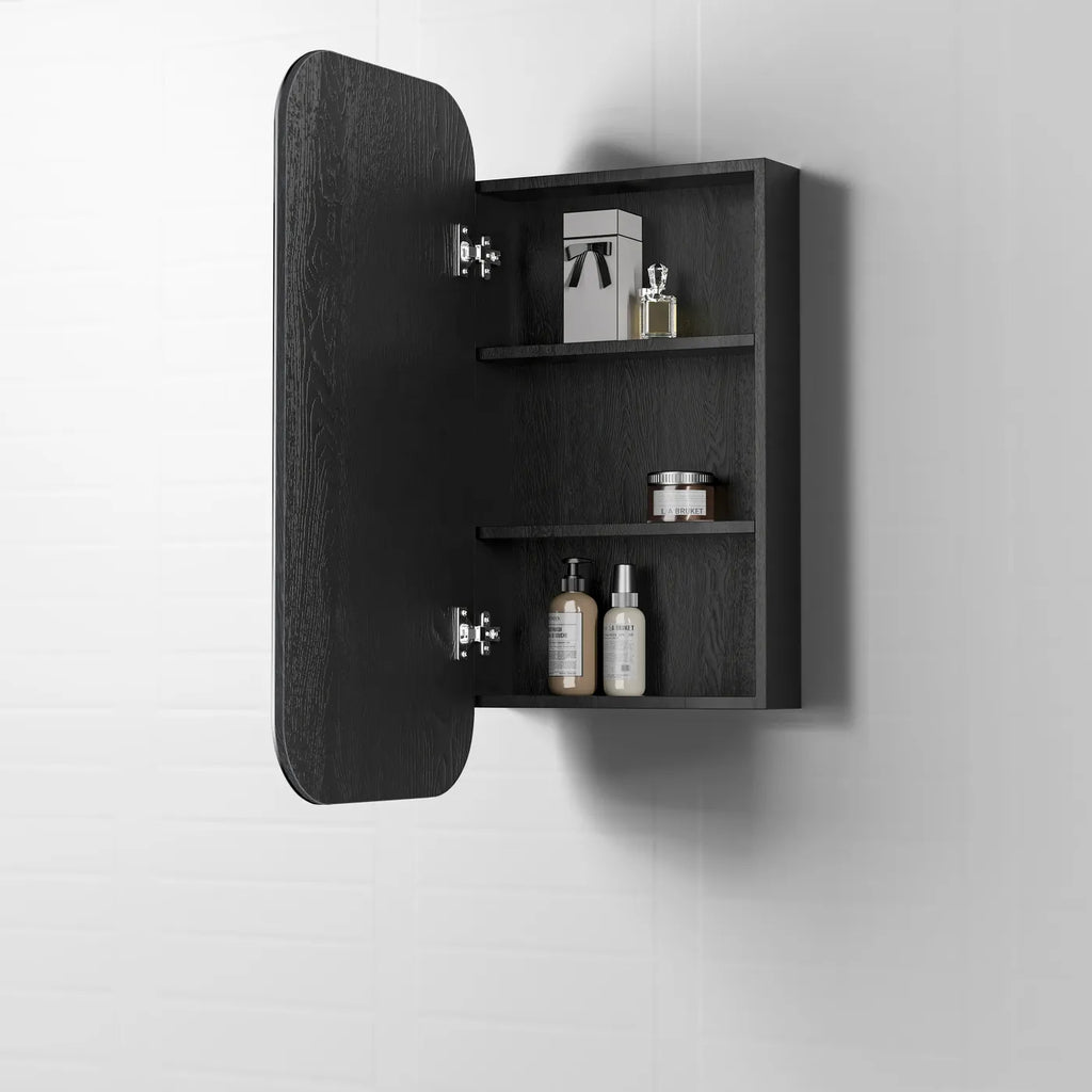 Otti Newport Shaving Cabinet - Black Oak