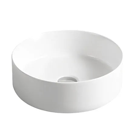 Otti Radius Round Basin With Straight Edge Matte White