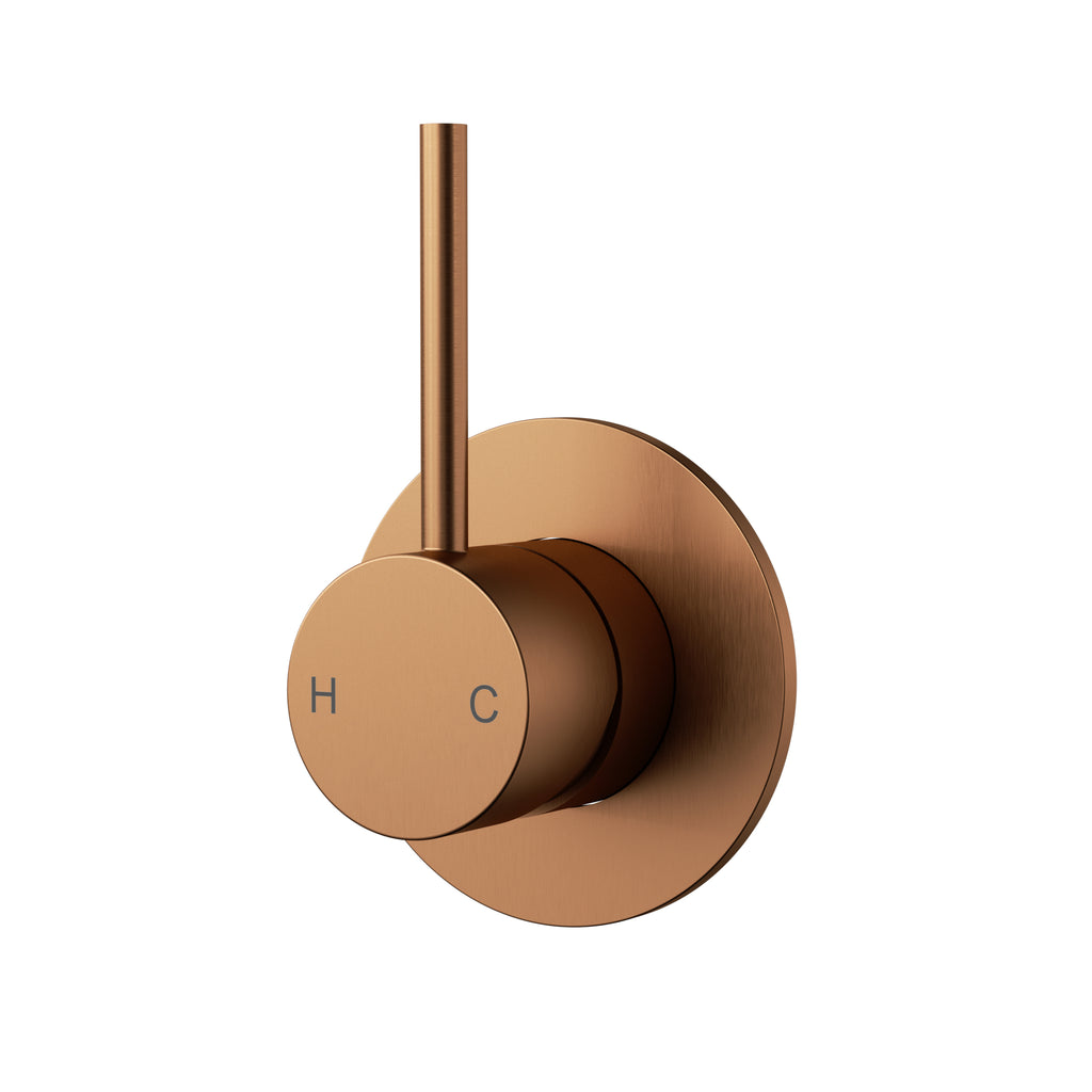 Otus Slimline Wall Mixer Trim Kit - Brushed Copper
