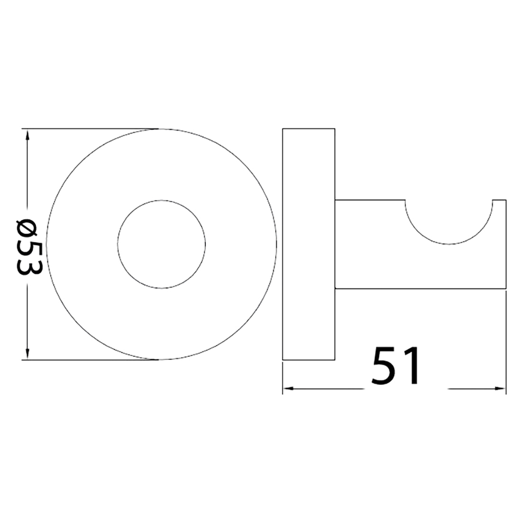 Otus Robe Hook - Brushed Gold