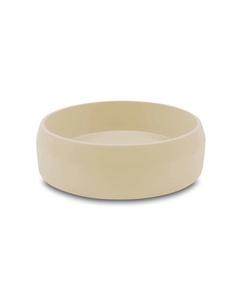 Nood Co Prism Circle Basin Wall Hung - Custard
