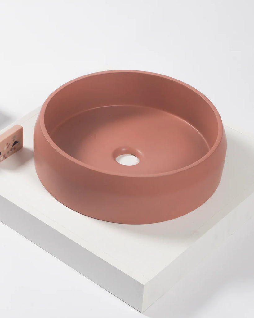 Nood Co Prism Circle Basin Wall Hung - Musk