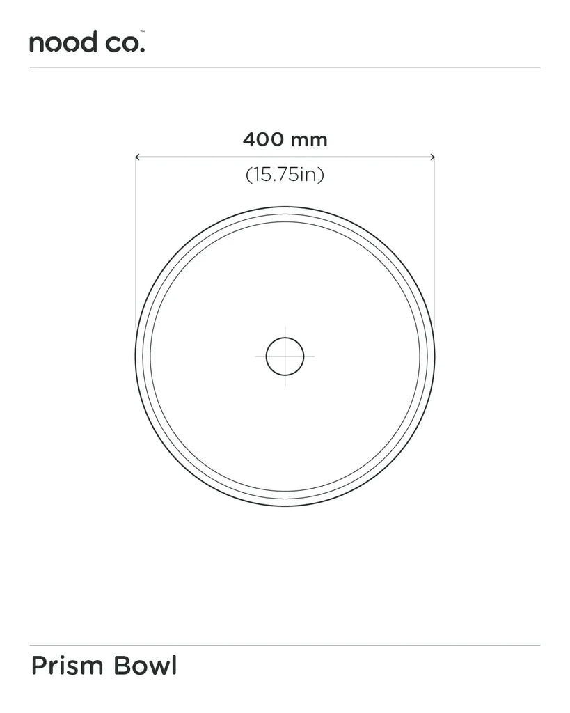 Nood Co Prism Circle Basin Wall Hung - Copan Blue