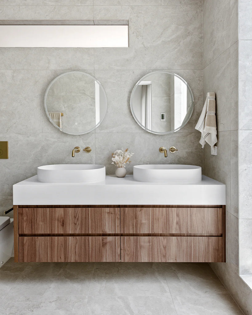 Nood Co Pill Basin Wall Hung - Ivory