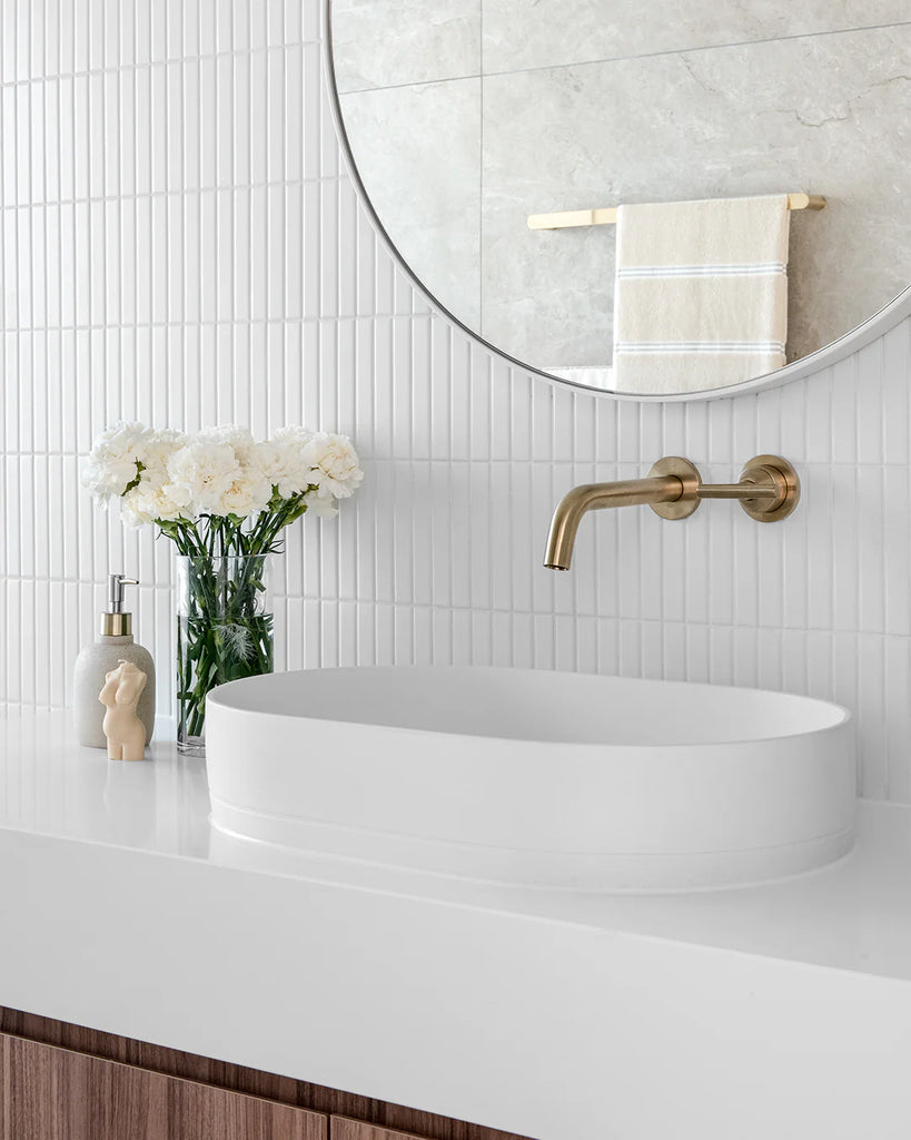 Nood Co Pill Basin Wall Hung - Ivory