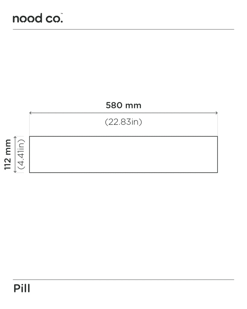 Nood Co Pill Basin Wall Hung - Teal