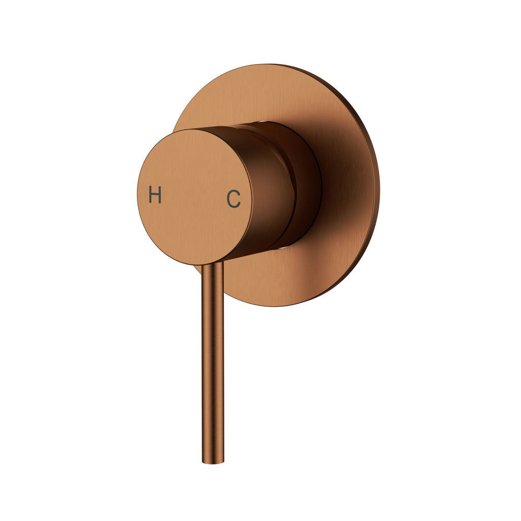 Otus Slimline Wall Mixer Trim Kit - Brushed Copper