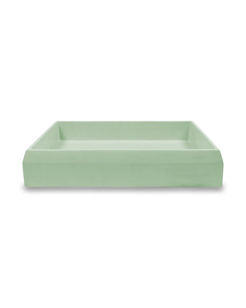 Nood Co Prism Rectangle Basin Wall Hung - Mint