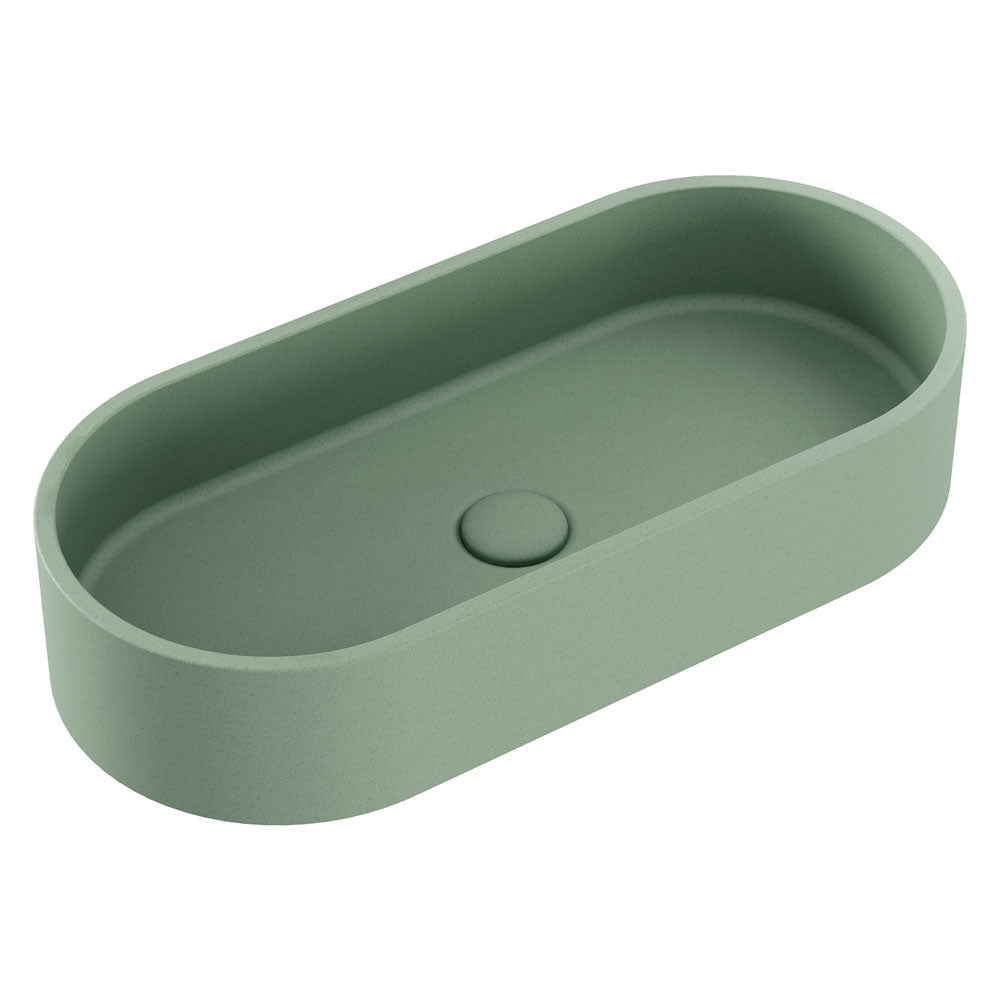 Fienza Jada Pill Concrete Above Counter Basin - Sage