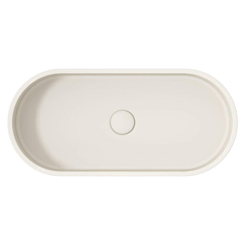 Fienza Jada Pill Concrete Above Counter Basin - Warm White
