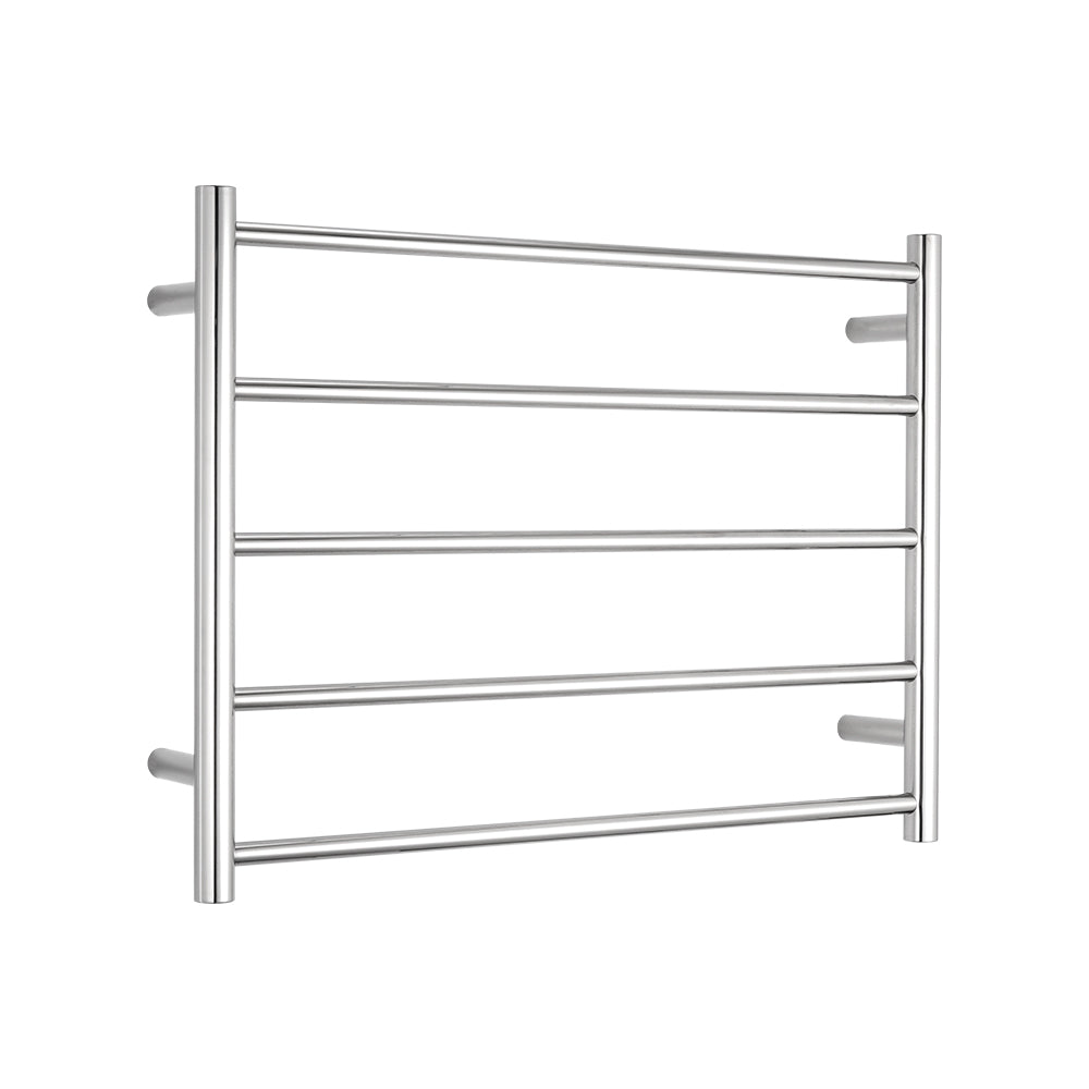 Radiant Heating Round Bars 240V Heated Towel Rails Polished 750 x 550