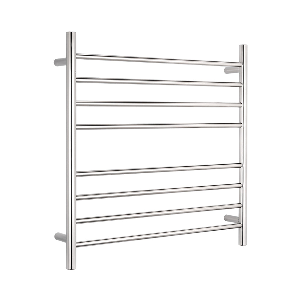 Radiant Heating Round Bars 240V Heated Towel Rails Polished 750 x 750