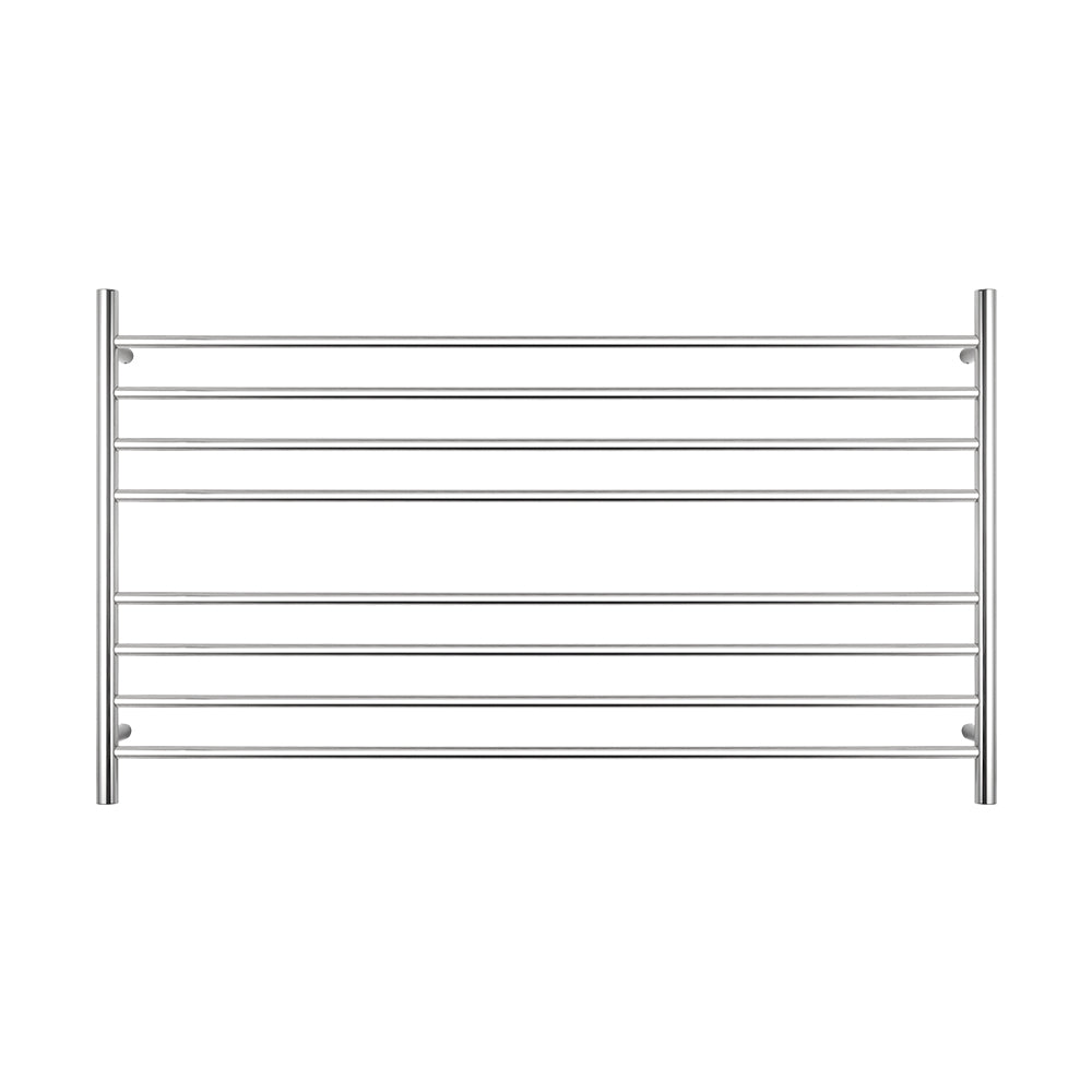 Radiant Heating Round Bars 240V Heated Towel Rails Polished 1300 x 750