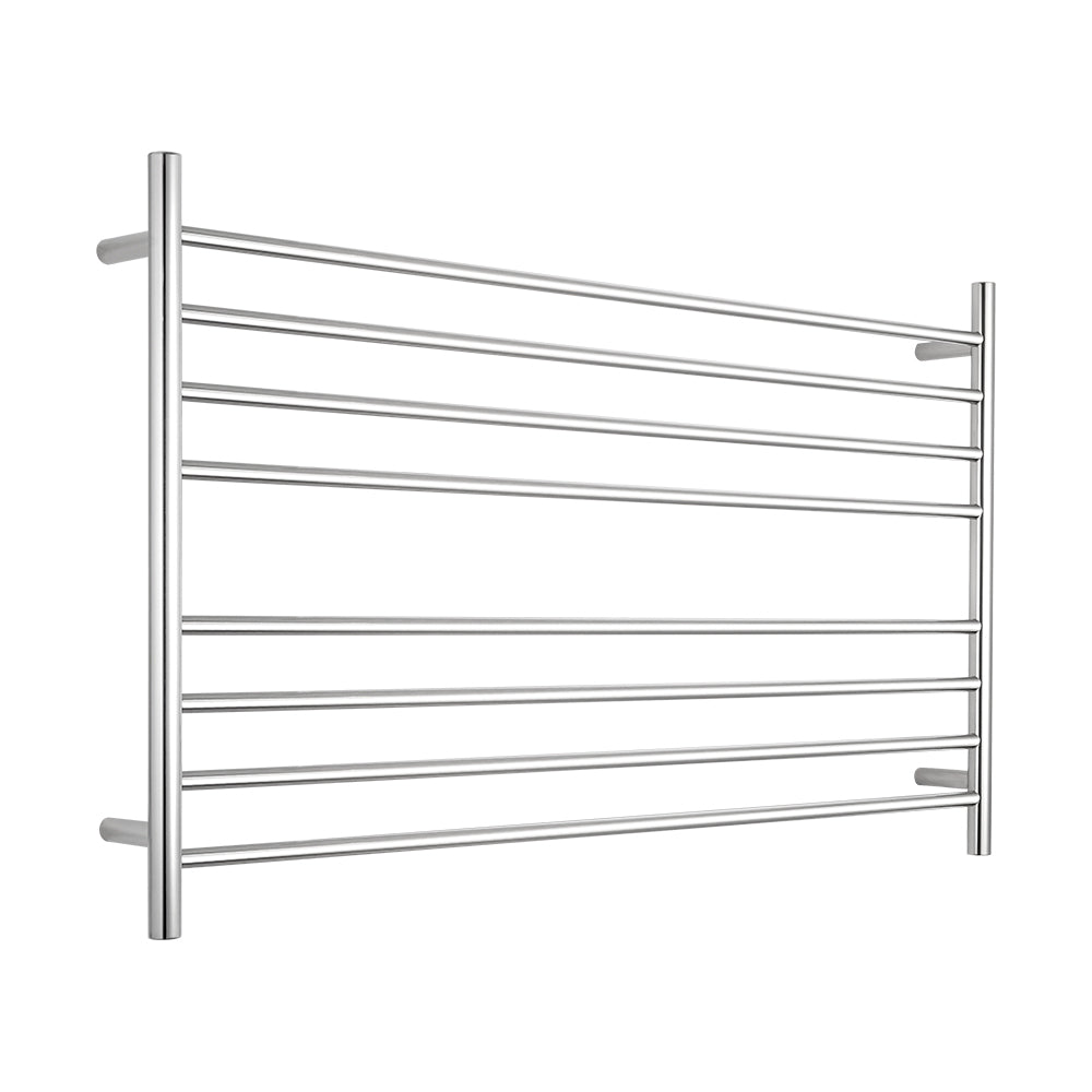 Radiant Heating Round Bars 240V Heated Towel Rails Polished 1300 x 750