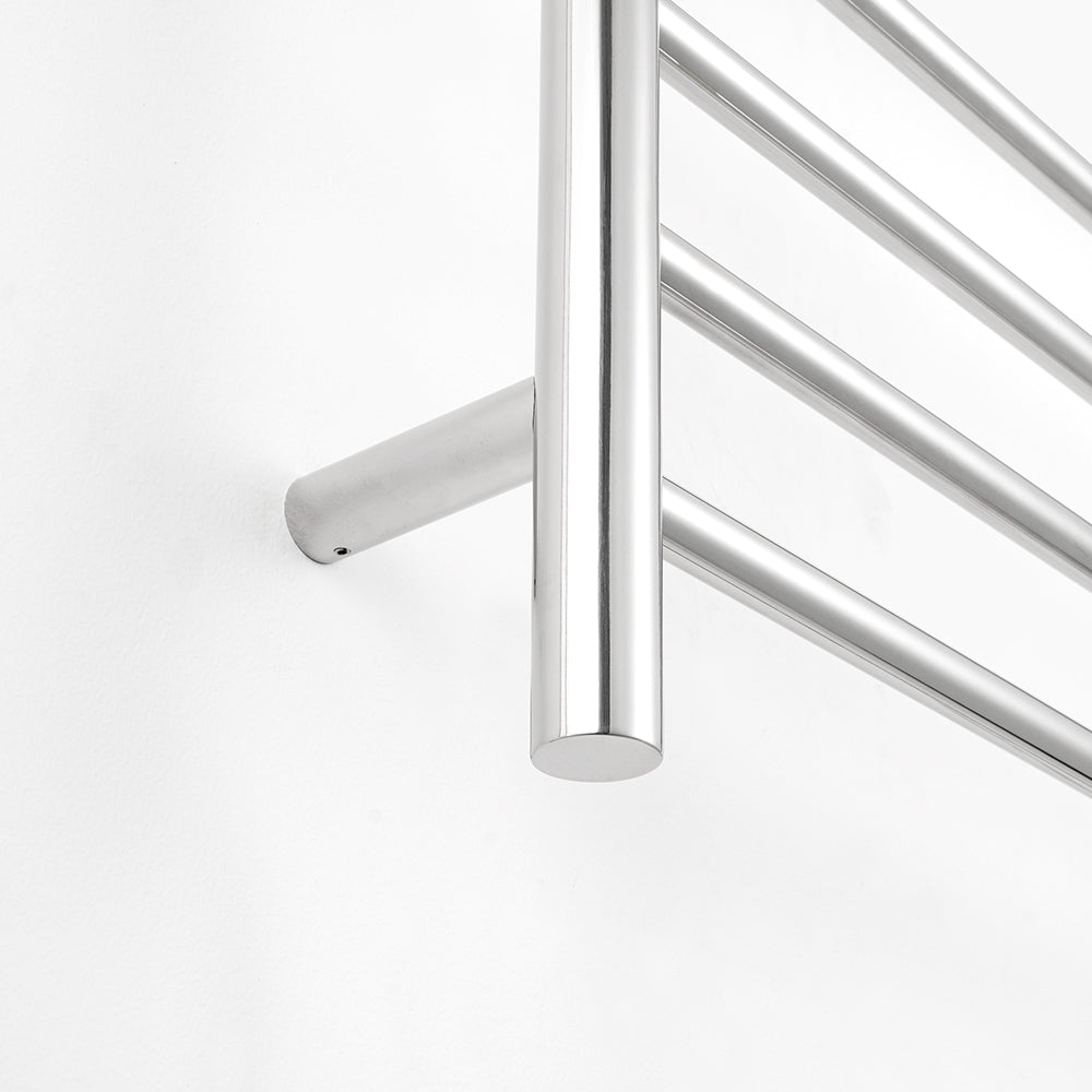 Radiant Heating Round Bars 240V Heated Towel Rails Polished 1300 x 750