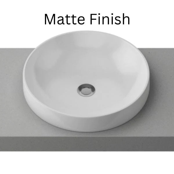 Radius 400 x 400 Matte White Ceramic