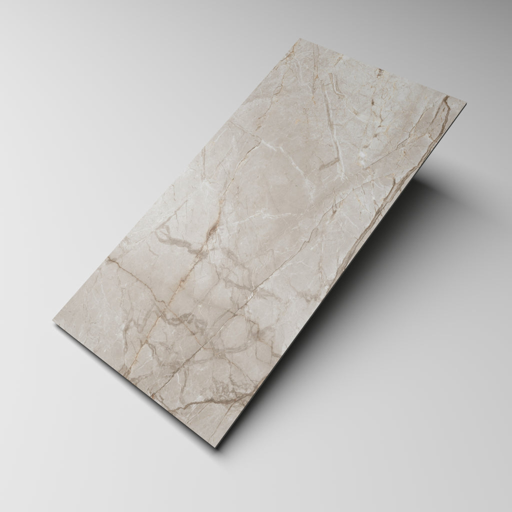 Root Ivory Satin Marble Look Tile 600x1200