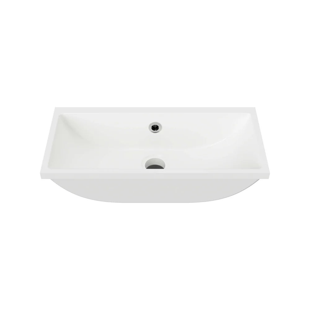 Ruby Undermount Basin 530mm White Gloss