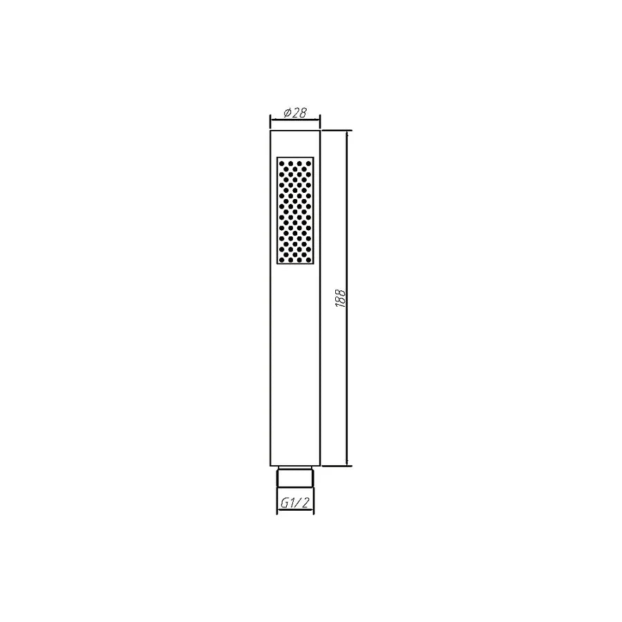 Amoza S/S Pencil Hand Shower