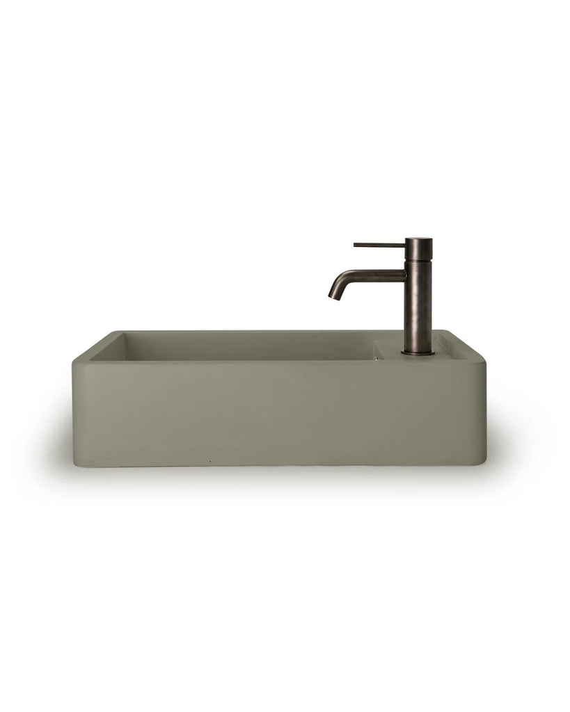 Nood Co Shelf 01 Basin Wall Hung - Olive