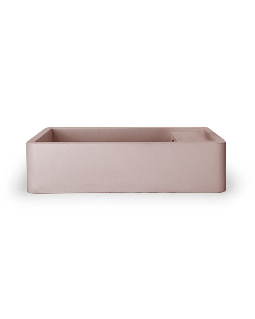 Nood Co Shelf 02 Basin Wall Hung - Blush Pink