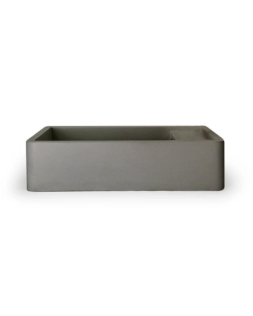 Nood Co Shelf 02 Basin Wall Hung - Mid Tone Grey