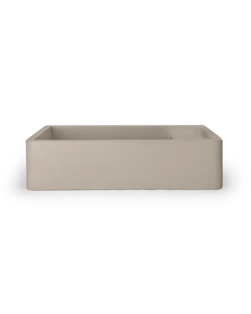 Nood Co Shelf 02 Basin Wall Hung - Mushroom
