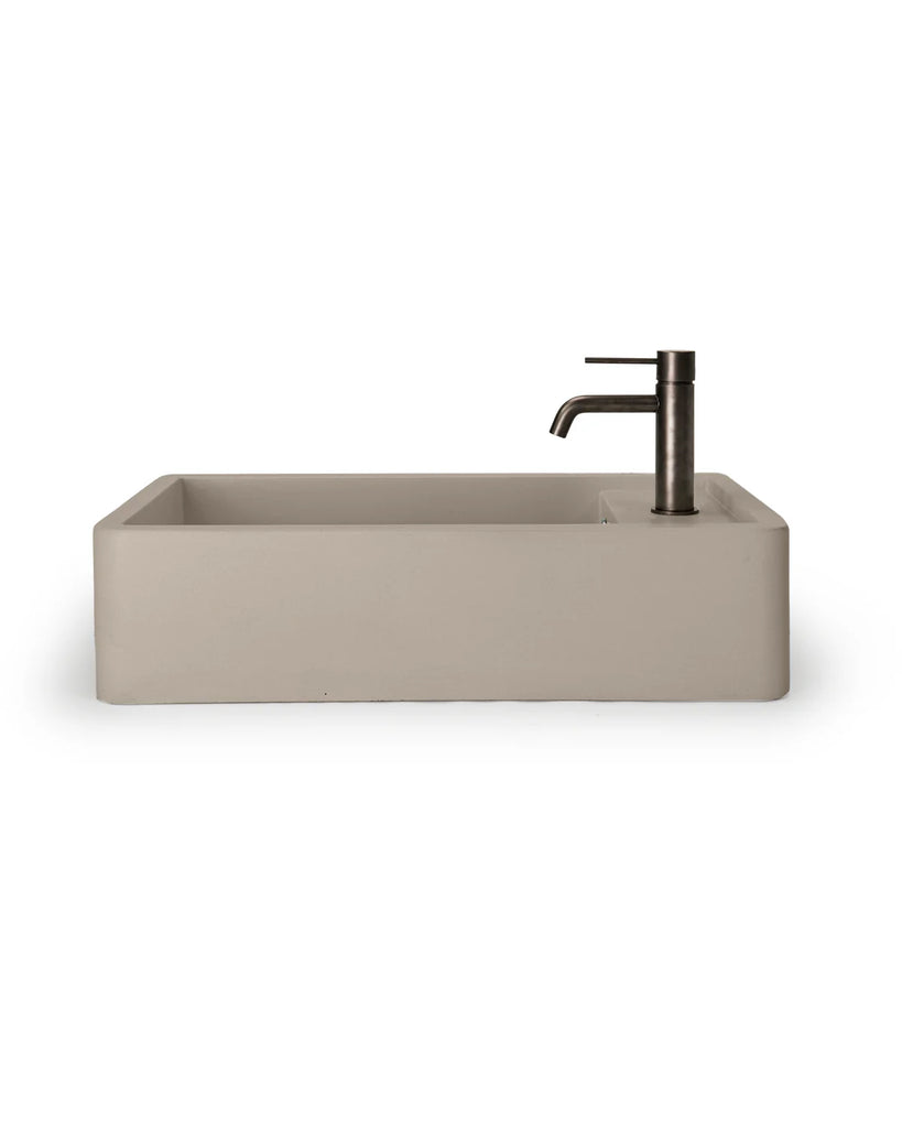 Nood Co Shelf 02 Basin Wall Hung - Mushroom