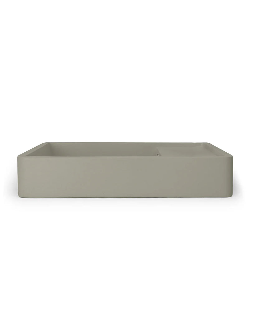 Nood Co Shelf 03 Basin Wall Hung - Olive