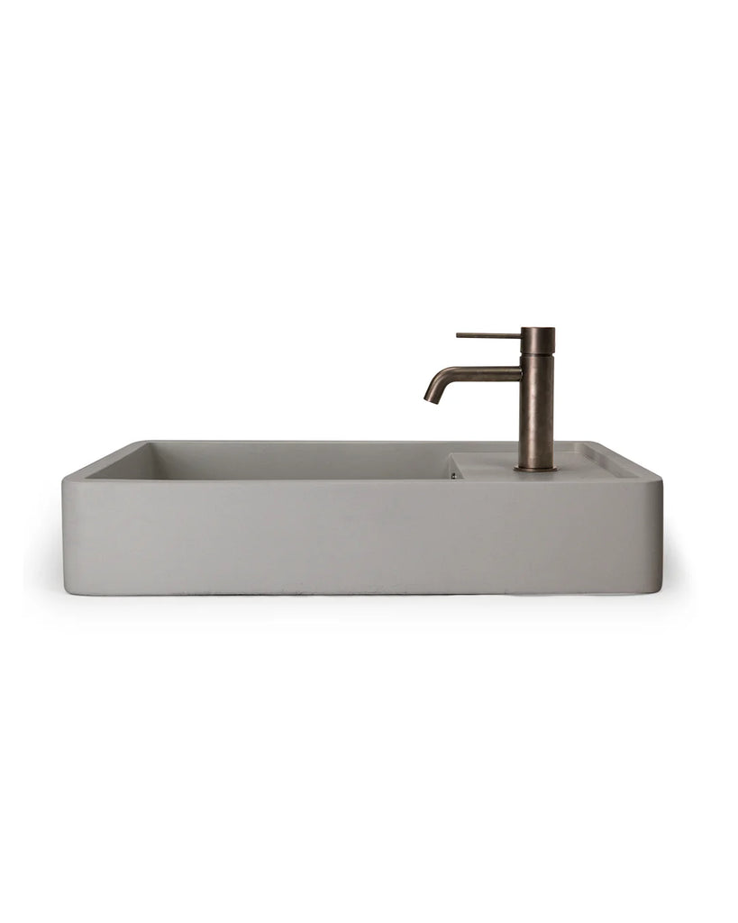 Nood Co Shelf 03 Basin Wall Hung - Sky Grey
