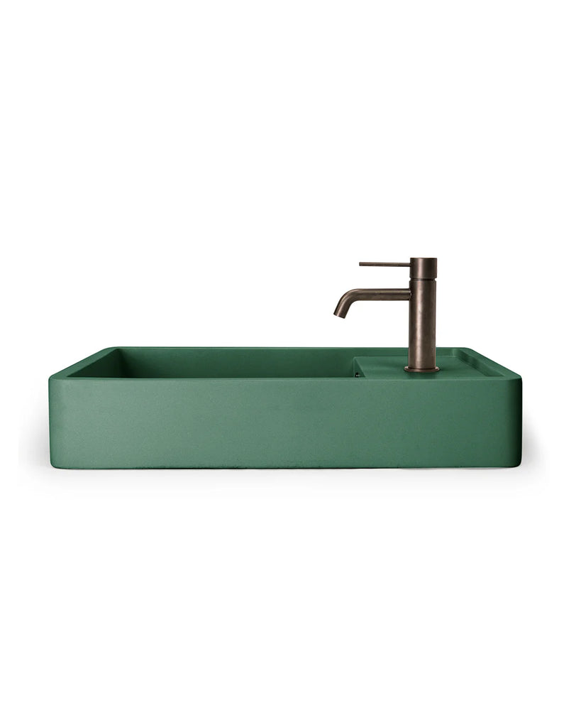 Nood Co Shelf 03 Basin Wall Hung - Teal