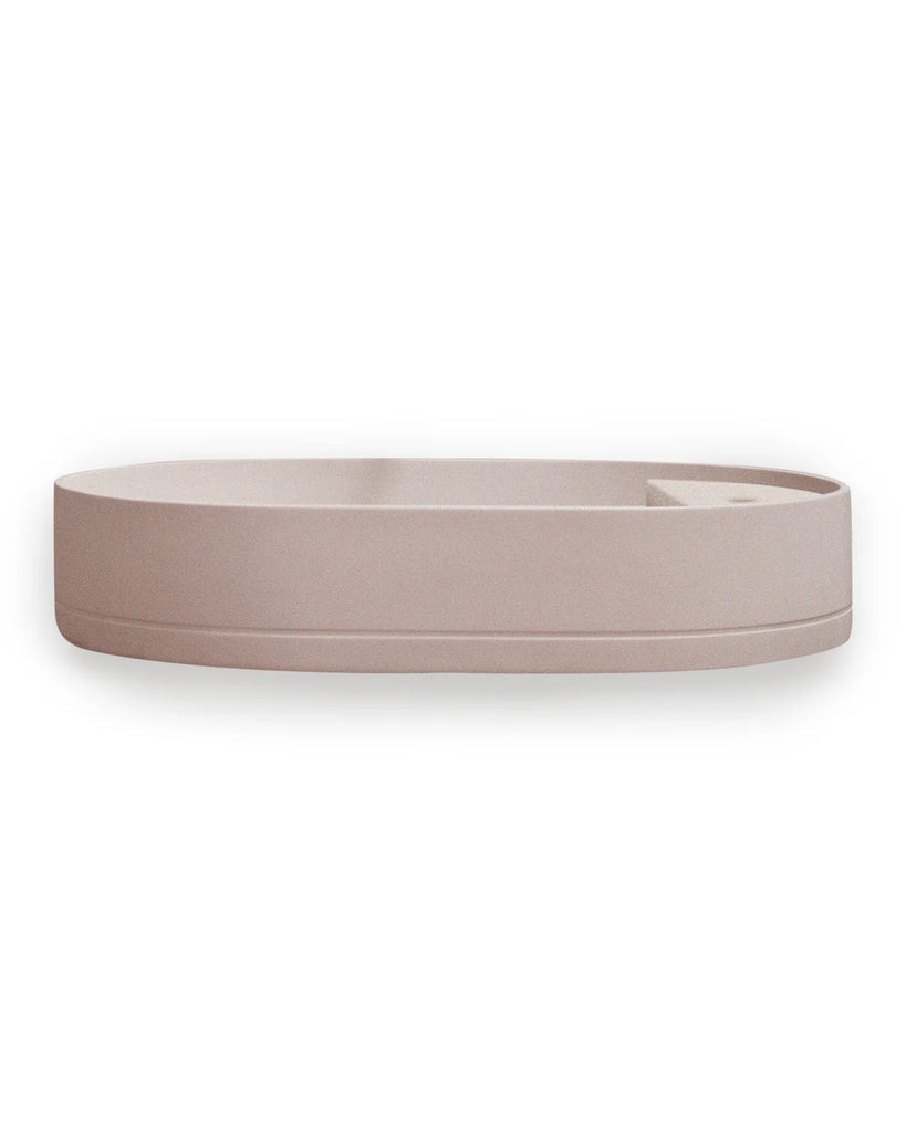 Nood Co Shelf Oval Basin Wall Hung - Blush Pink
