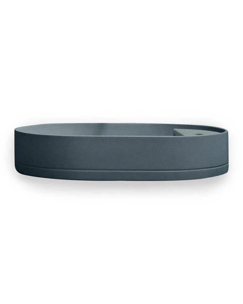 Nood Co Shelf Oval Basin Wall Hung - Copan Blue