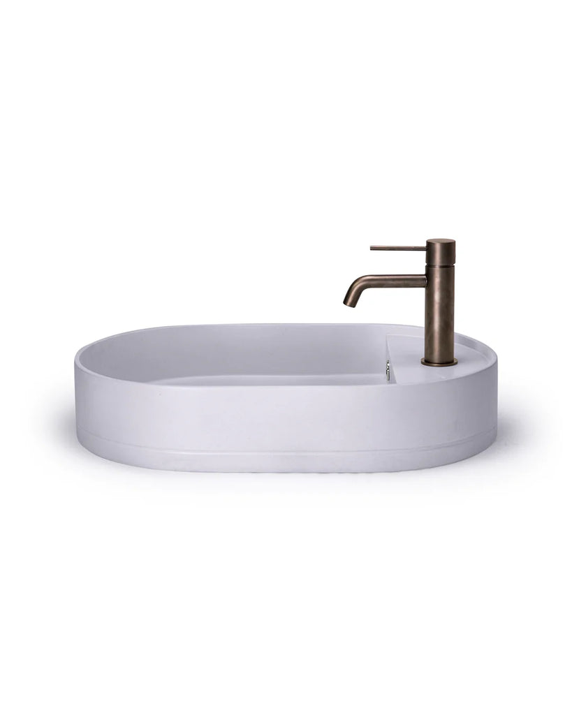 Nood Co Shelf Oval Basin Wall Hung - Lilac