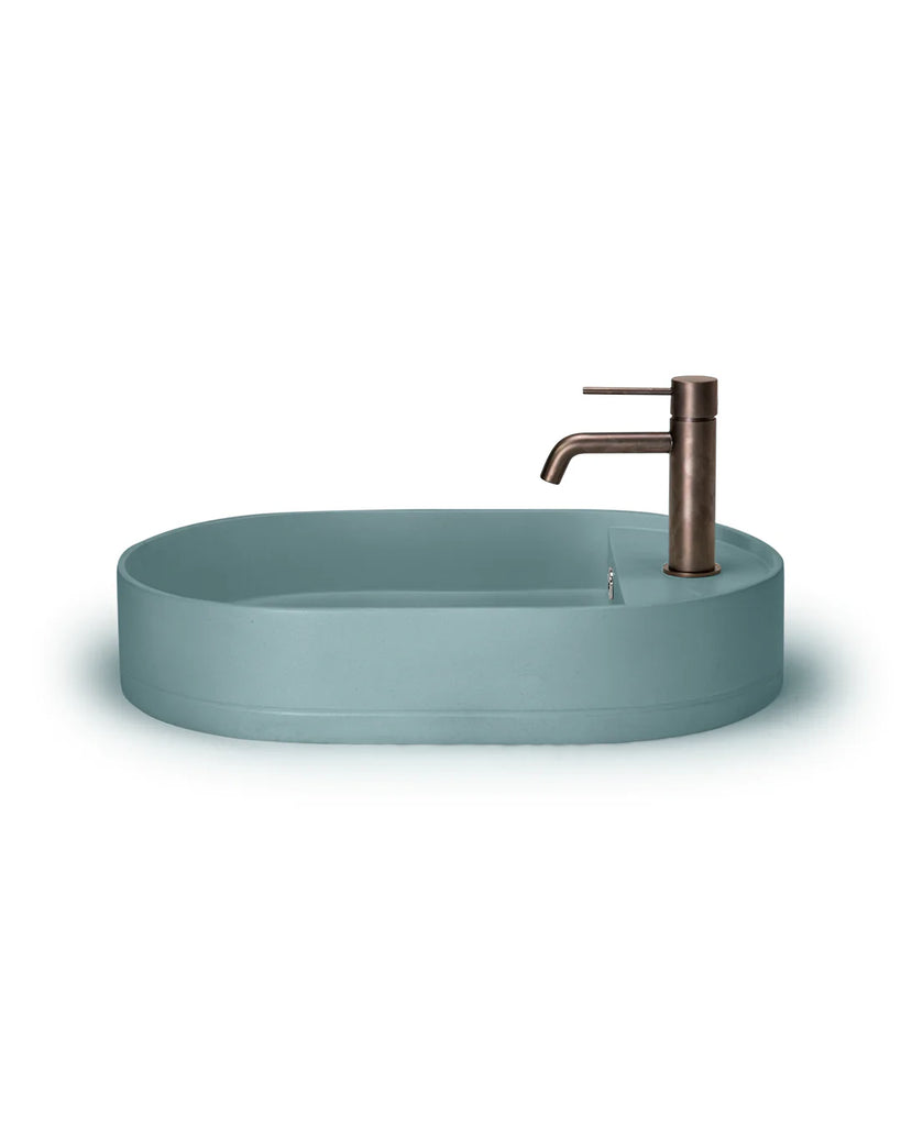 Nood Co Shelf Oval Basin Wall Hung - Rowboat