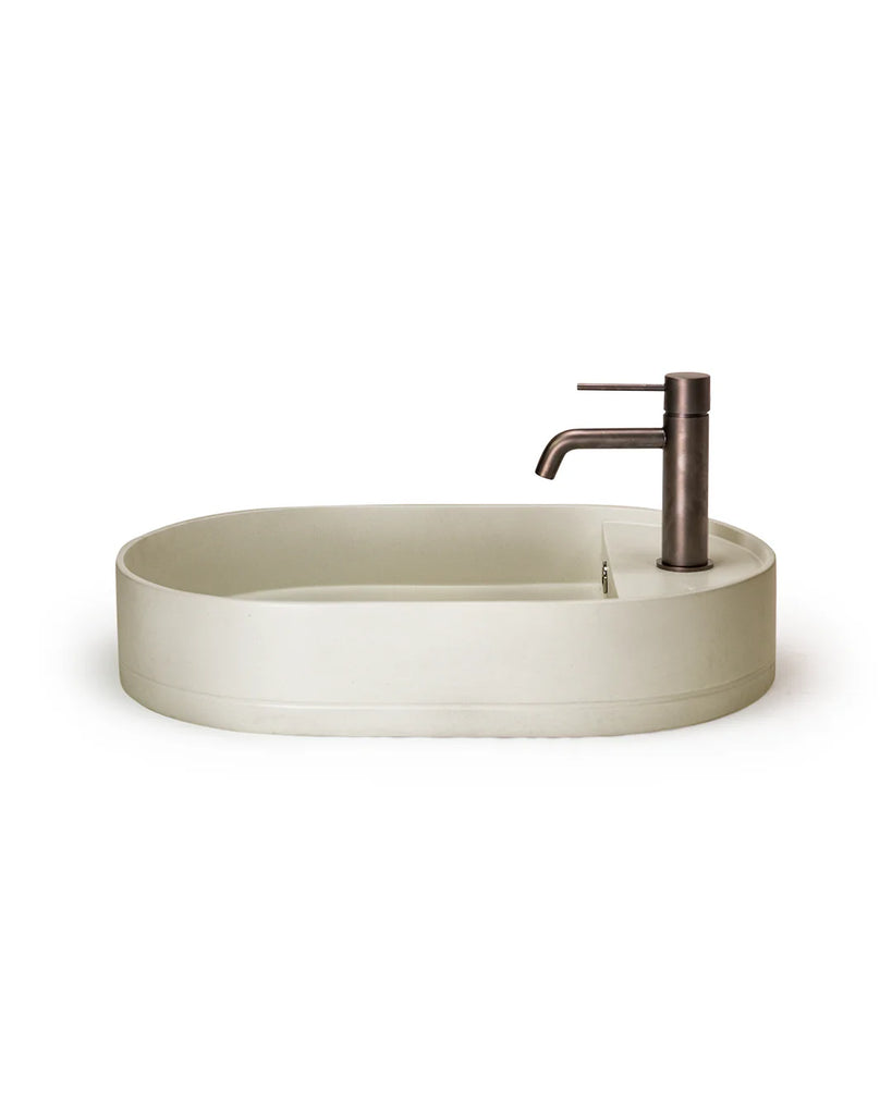 Nood Co Shelf Oval Basin Wall Hung - Sand