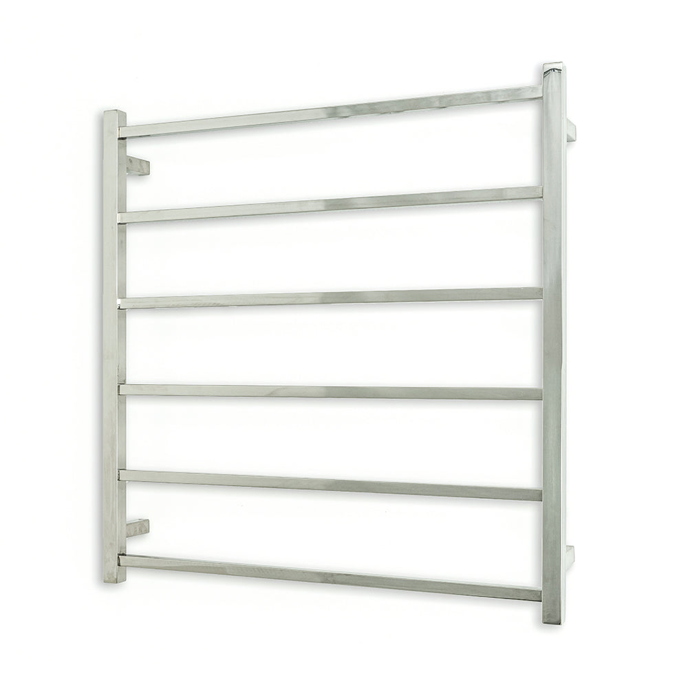 Radiant Heating Square Bars Non Heated Towel Rails Polished 800 x 830