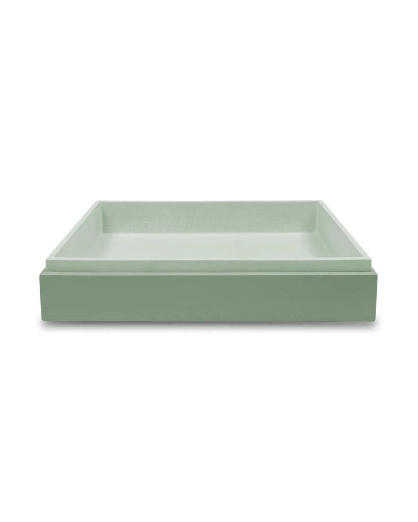 Nood Co Stepp Rectangle Basin Wall Hung - Mint