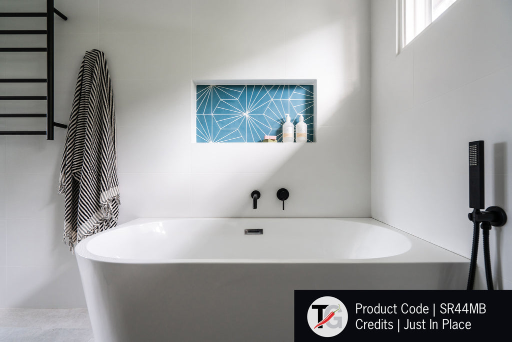 Thermogroup 7 Bar Round Ladder Heated Towel Rail - Matte Black