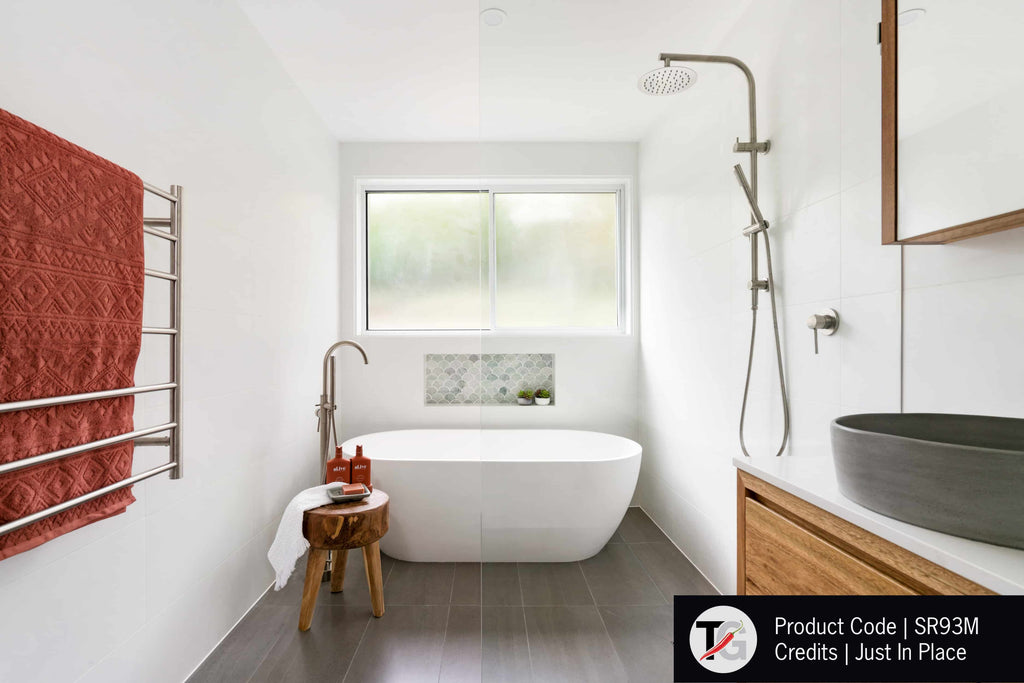 Thermogroup 7 Bar Straight Round Ladder Heated Towel Rail - Chrome
