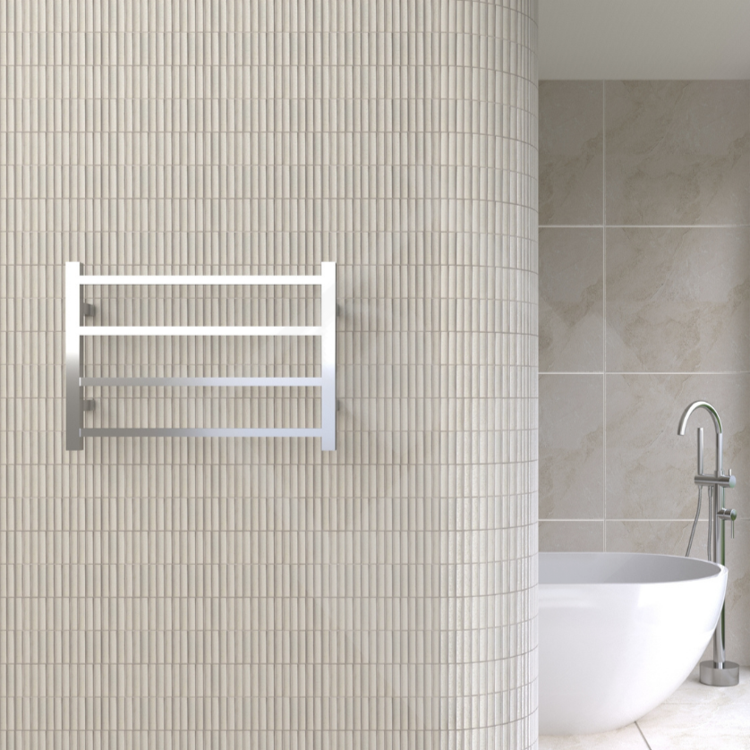 Thermogroup 4 Bar Straight Square Ladder Heated Towel Rail