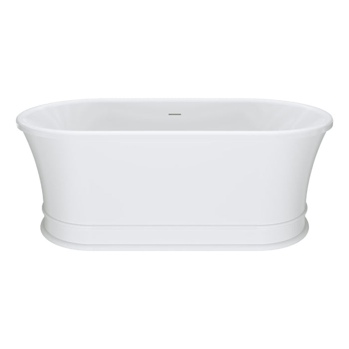 Fienza Lillian Freestanding Solid Surface and Acrylic Bath - Matte White