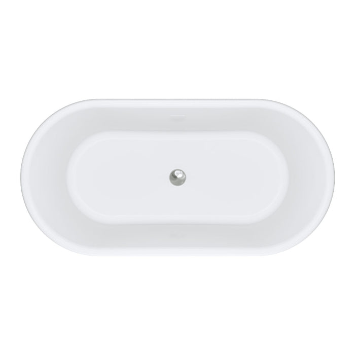 Fienza Lillian Freestanding Solid Surface and Acrylic Bath - Matte White