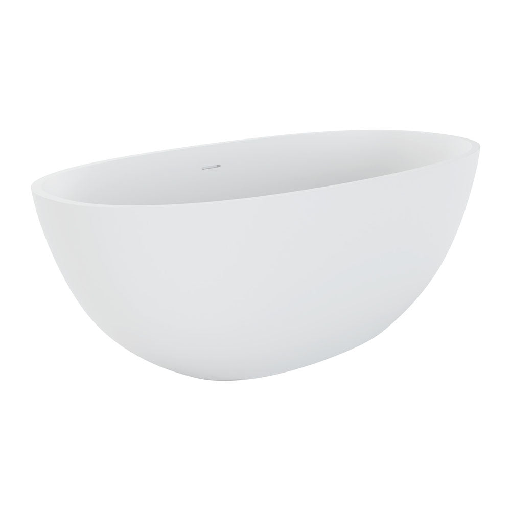 Fienza Sasso Freestanding Stone Bath 1500mm - Matte White