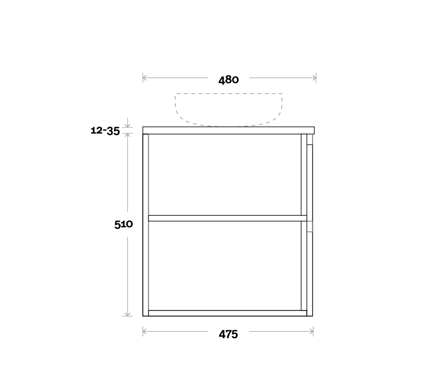 Marquis Avion Wall Hung Vanity