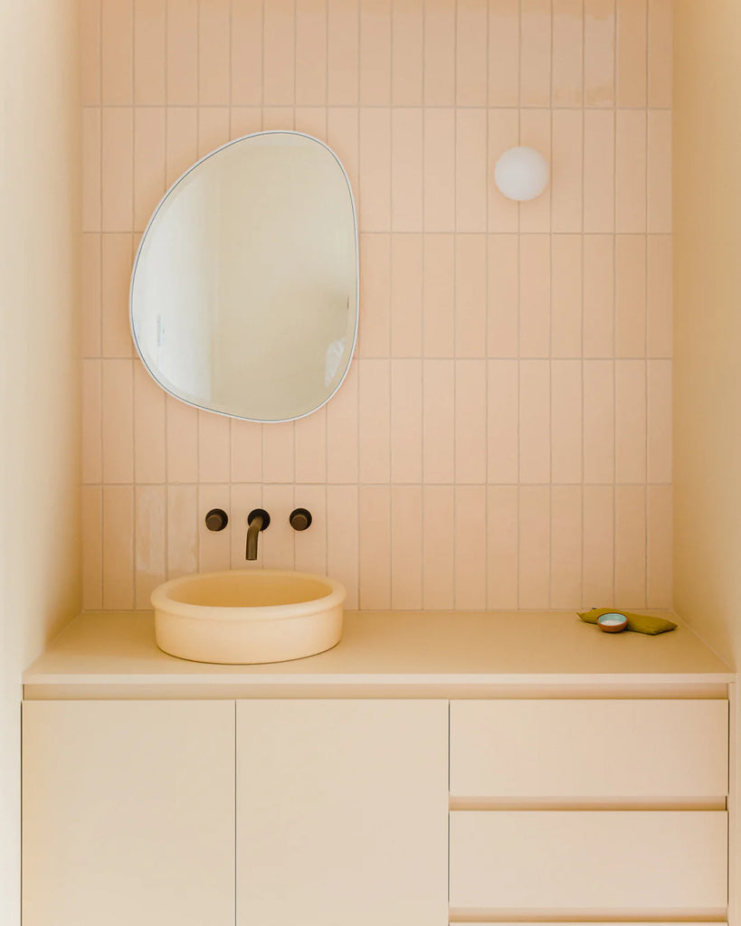 Nood Co Tubb Basin Wall Hung - Custard