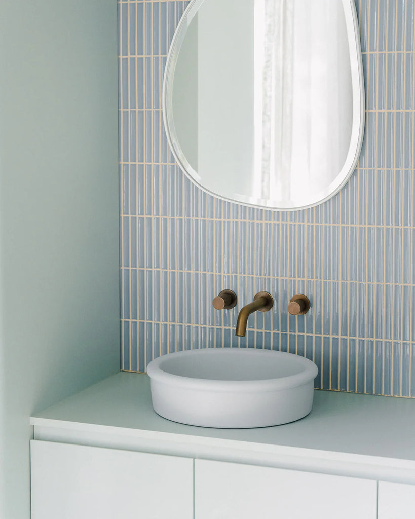 Nood Co Tubb Basin Wall Hung - Powder Blue
