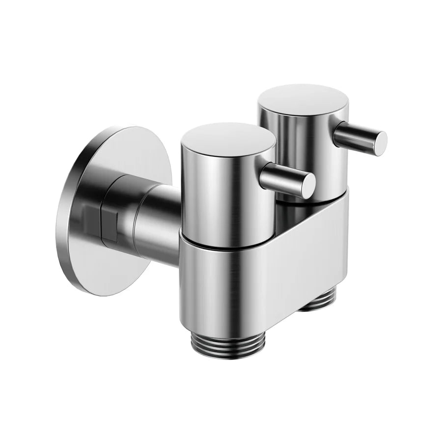 Premium Bidet Dual Mini Cistern Tap - Chrome