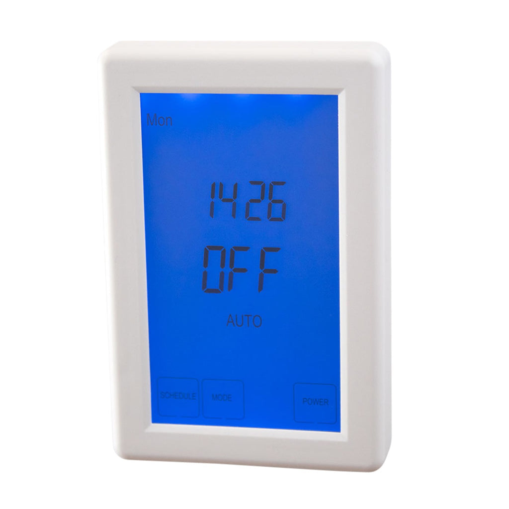 Radiant Heating Digital Timer Switch for Heated Towel Rails - White